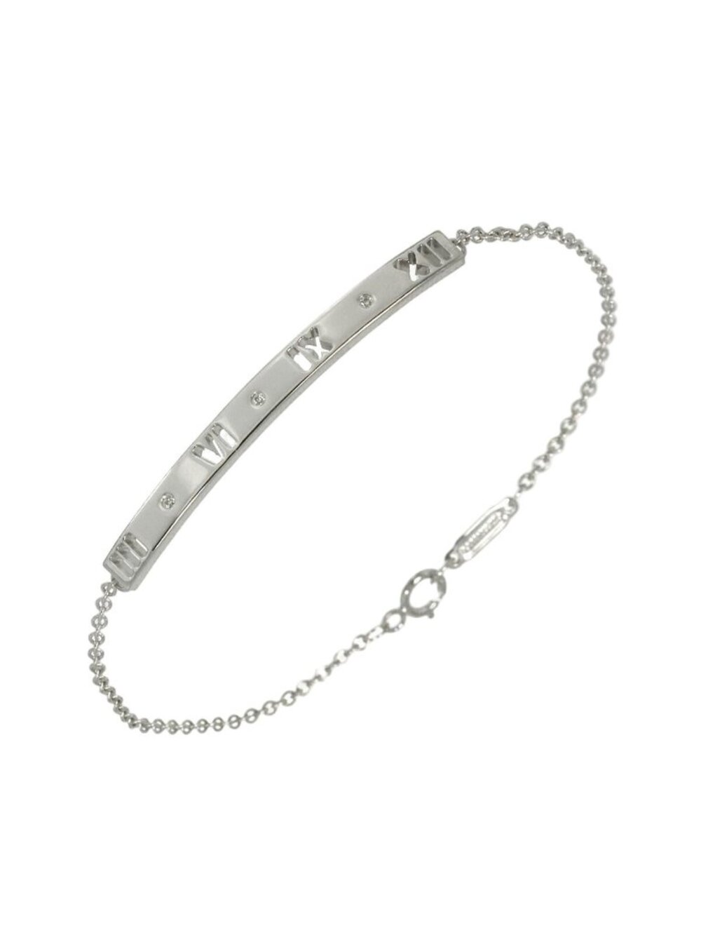 Tiffany & Co Atlas Diamond Bracelet 18K White Gold